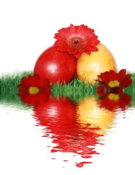 Beautiful decoration at easter time Stock Photos