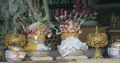 Beautiful decoration still close up at Hindu temple in Bali 4k or 4k+ Resolution