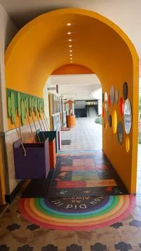 Beautiful Decorative Elements. School Art of Mordern value based Education model Stock Photos