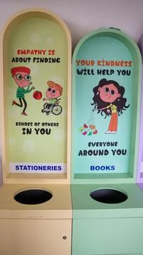 Beautiful Decorative Elements. School Art of Mordern value based Education model Stock Photos