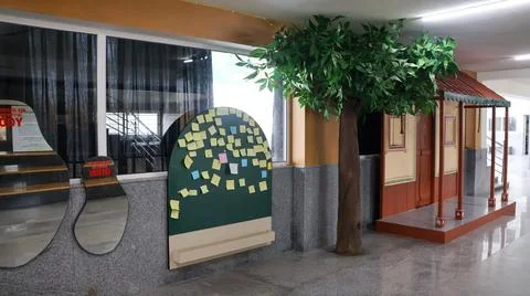 Beautiful Decorative Elements. School Art of Mordern value based Education model Stock Photos