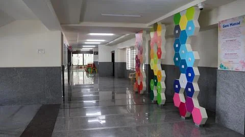 Beautiful Decorative Elements. School Art of Mordern value based Education model Stock Photos