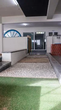 Beautiful Decorative Play Elements in School. Kids Play Room. Stock Photos
