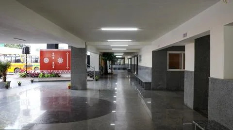 Beautiful Decorative Play Elements in School. Kids Play Room. Indian School. Foto stock
