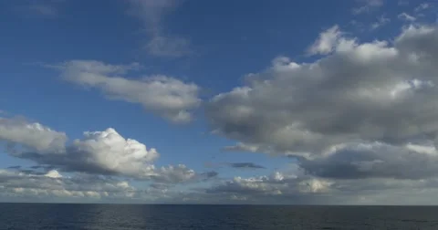 Beautiful deep blue sky Video stock 50573836