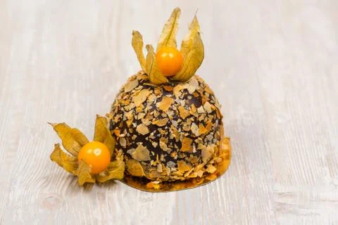 The beautiful delicious cake on the table Stock Photos