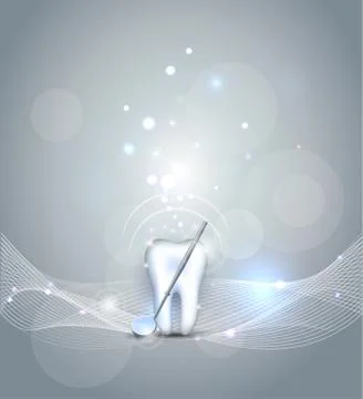 Beautiful dental background Stock Illustration