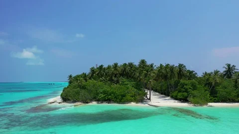 beautiful desert island in Philippine wi... | Stock Video | Pond5