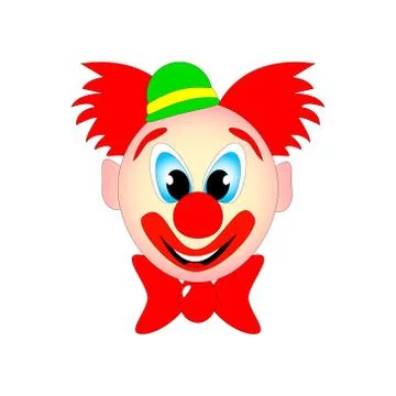 Beautiful design of a funny clown vector illustration Stock Illustration