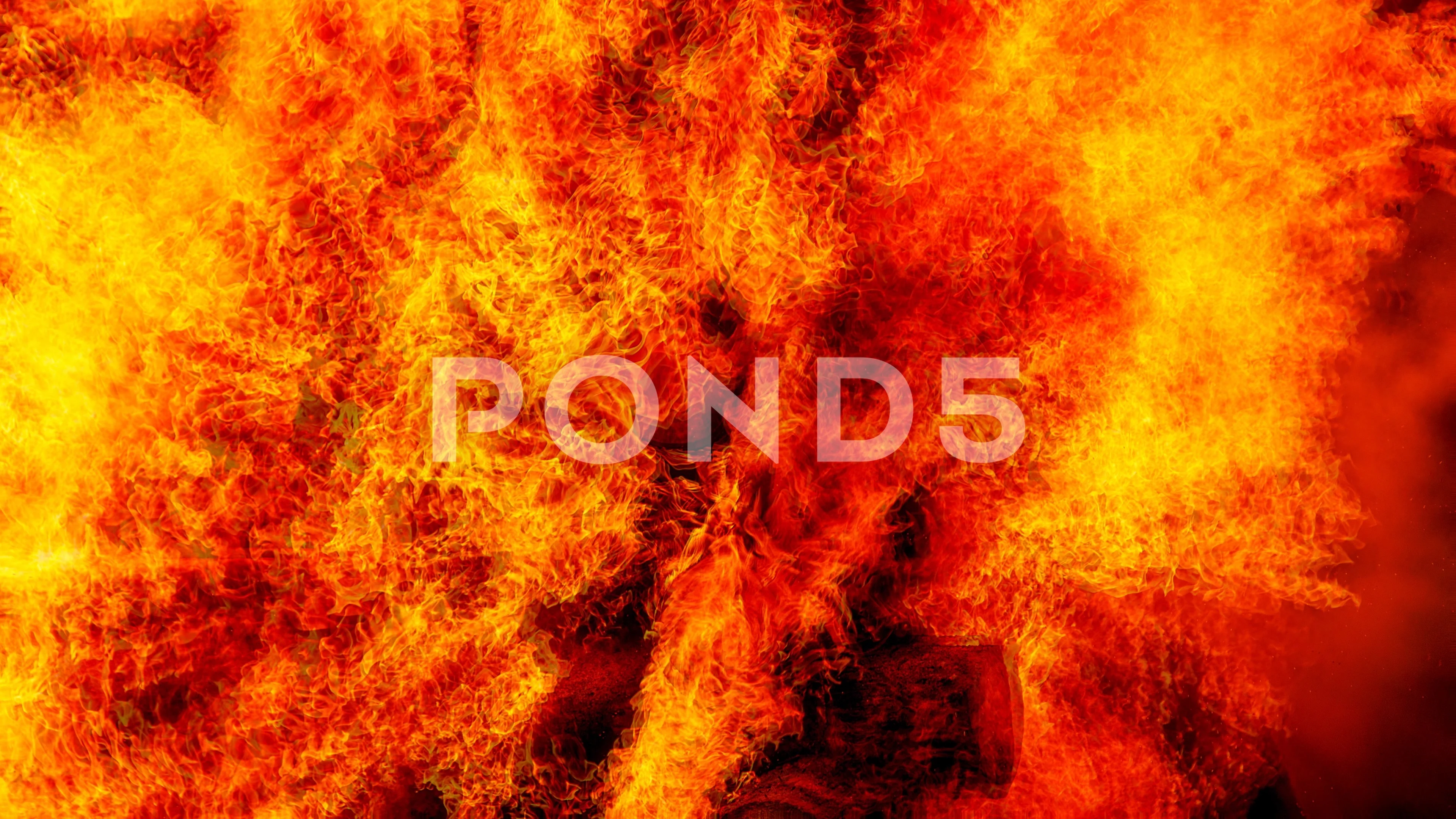 beautiful detailed structure of flames o, Stock Video