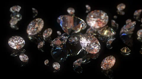Beautiful diamonds background Stock Footage 38645640