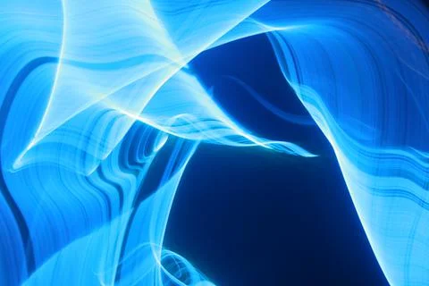 Beautiful digital blue light pattern on dark background. Stock Illustration