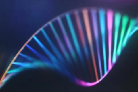 Beautiful digital DNA pattern for backgrounds. Stock Photos