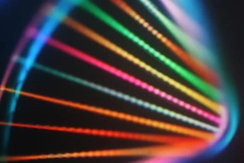 Beautiful digital DNA pattern for backgrounds. Stock Photos