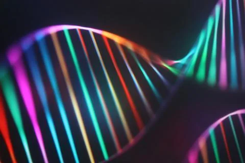 Beautiful digital DNA pattern for backgrounds. Stock Photos