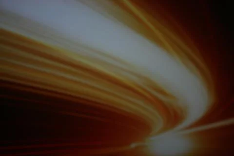 Beautiful digital dynamic pattern. Orange light beam. Stock Photos
