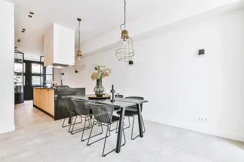 Beautiful dining room Stock Photos