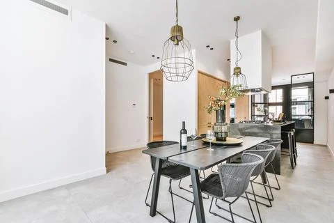 Beautiful dining room Stock Photos