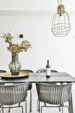 Beautiful dining room Stock Photos