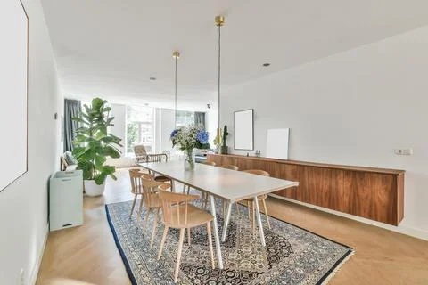 Beautiful dining room Stock Photos
