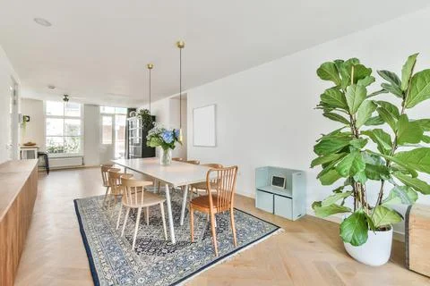 Beautiful dining room Stock Photos