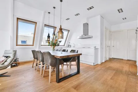 Beautiful dining room Stock Photos