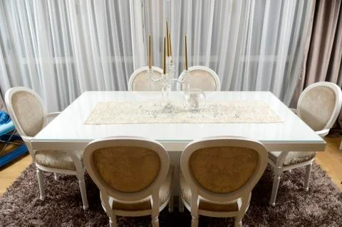 Beautiful Dining table Stock Photos