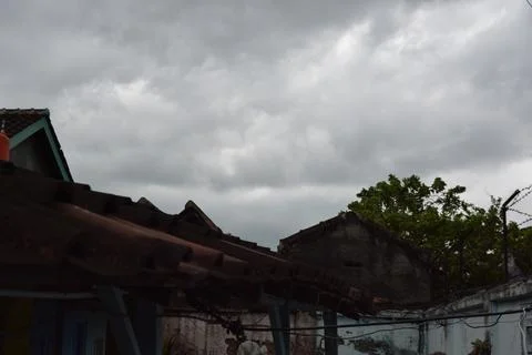 Beautiful dramatic clouds formation Stock Photos