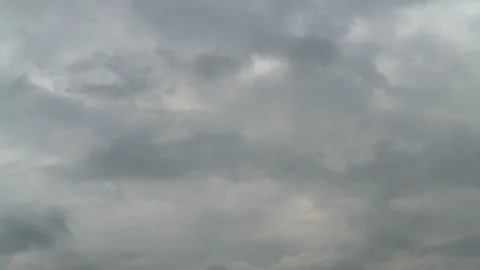 Beautiful dramatic clouds move fast in the sky Video stock 155507199
