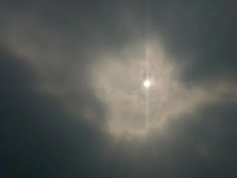 Beautiful Dramatic cloudy sky and sunlight Stock Photos