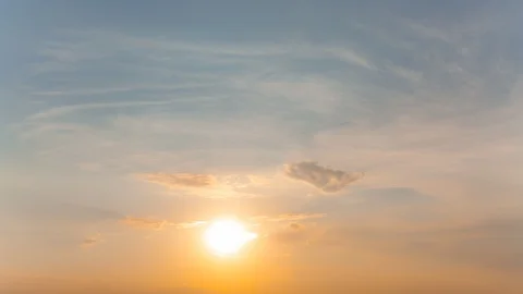 Beautiful dramatic cloudy sky at the sunset, 4k time lapse scene Stock Footage 118693329