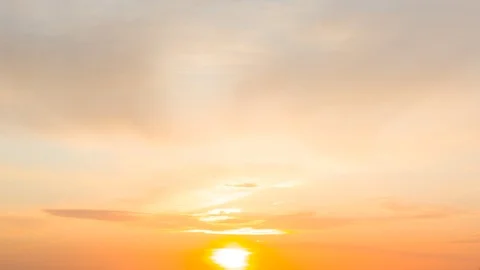 Beautiful dramatic cloudy sky at the sunset Stock-Footage 125905963