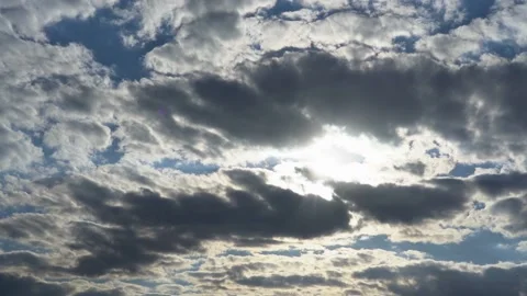 Beautiful dramatic cloudy sunset skyscape video timelapse. Stock Footage 130494757