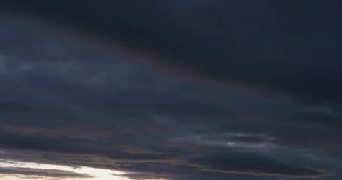 Beautiful dramatic nature clouds in red, orange, purple sunset. 4k UHD Stock Footage 107473924