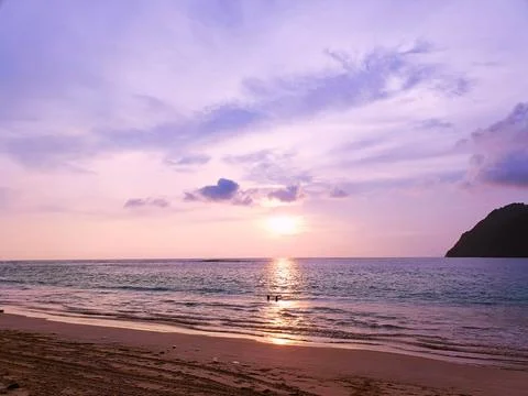 Beautiful dramatic scenic after sunset sky background after sunset Stock Photos