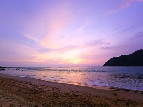 Beautiful dramatic scenic after sunset sky background after sunset Stock Photos