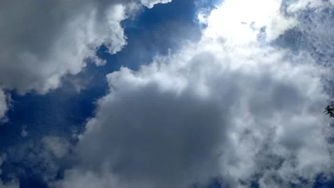 Beautiful Dramatic Sky With Clouds And Sun Rays, Time-Lapse Video stock 172220092