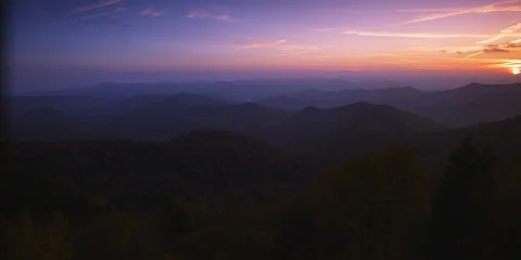 Beautiful dramatic sky on the mountain ranges Stock Footage 103395968