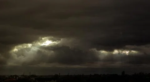 Beautiful dramatic sky Stock Photos