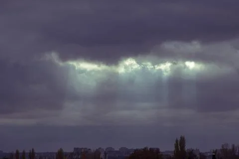 Beautiful dramatic sky Stock Photos
