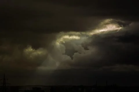 Beautiful dramatic sky Stock Photos