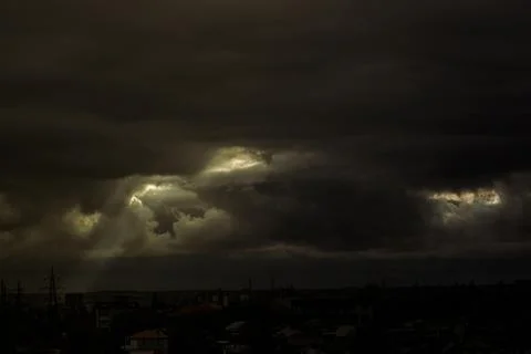 Beautiful dramatic sky Stock Photos