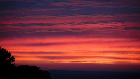 Beautiful dramatic sky at sunset Vidéo 94882841