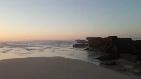 Beautiful dramatic sunset over sea or ocean Stock Footage 170707512