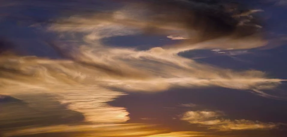 A Beautiful Dramatic Sunset Stock Photos