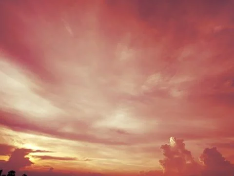 Beautiful Dramatic View Of Nature In Evening Stock Photos Stock-Fotos