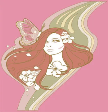 Beautiful drawing background Stock Illustration