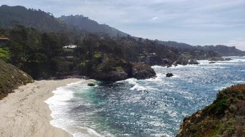 Beautiful dreamy california coastline on a sunny day!! Stock Photos