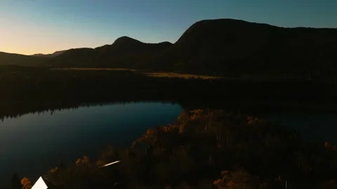 Beautiful Drone Aerial of Swift Current, Newfoundland and Labrador's Coastline Stock Footage 289664153