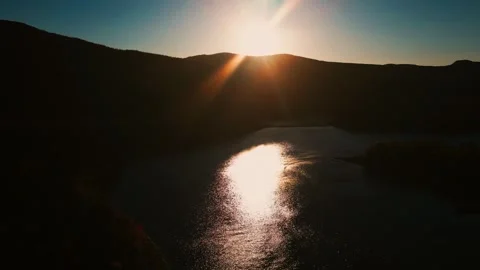 Beautiful Drone Aerial of Swift Current, Newfoundland and Labrador's Coastline Stock Footage 289664161